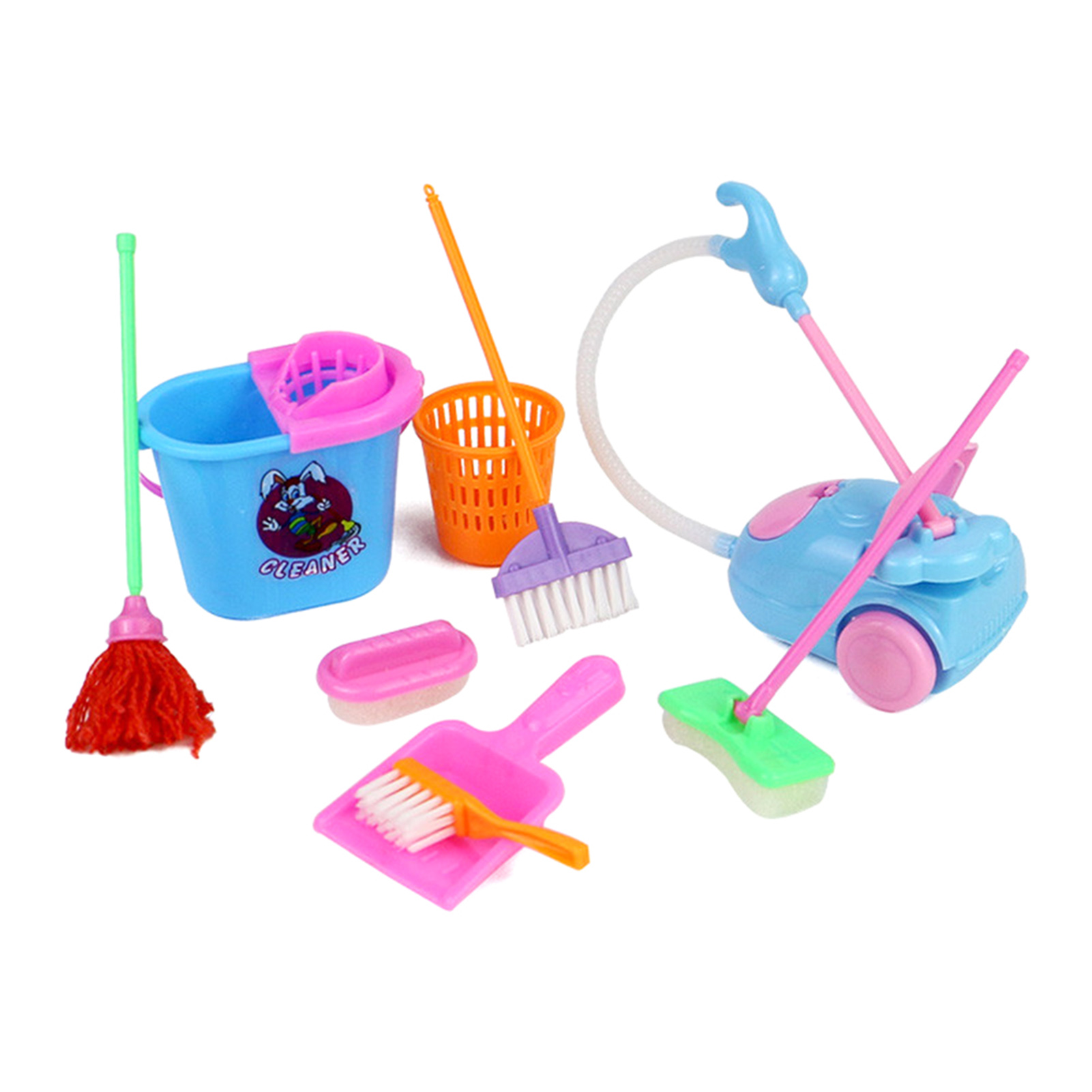 Kids Outdoor Broom - Kitchen Home Cleaning Broom Toy Bright