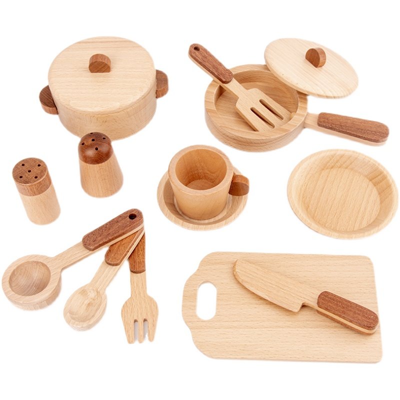 Maoduo Toys Beech Wooden Kids  - Kids Outdoor Kitchen Accessories 评论和价格