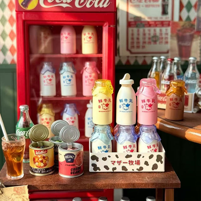 Mini Cola Milk Bottle Set 6 Co - Kids Outdoor Kitchen Accessories 评论和价格