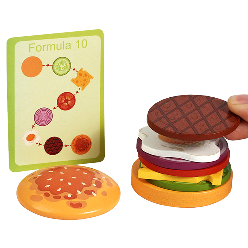 ·NewWooden Hamburg Sandwich St - Kids Outdoor Kitchen Accessories 评论和价格