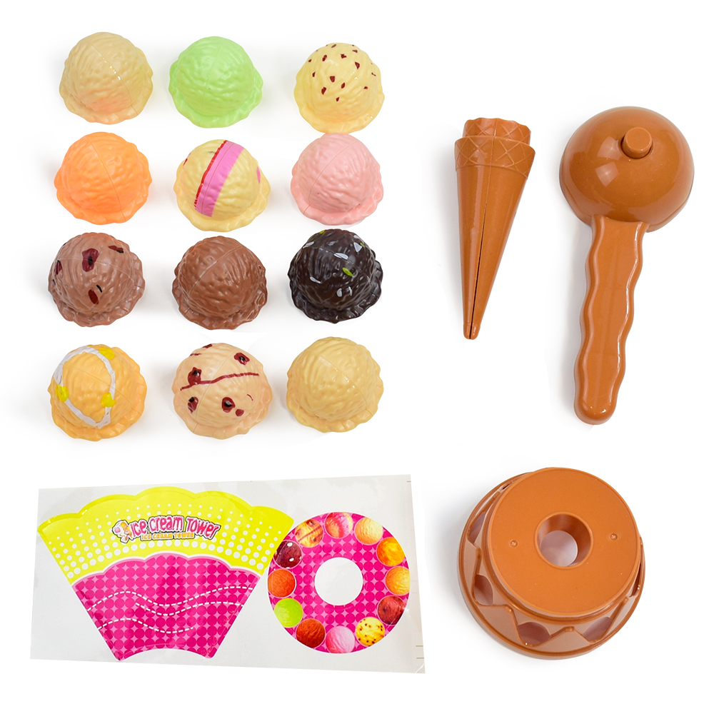 Children's Ice Cream Stacking  - Kids Outdoor Kitchen Accessories 评论和价格