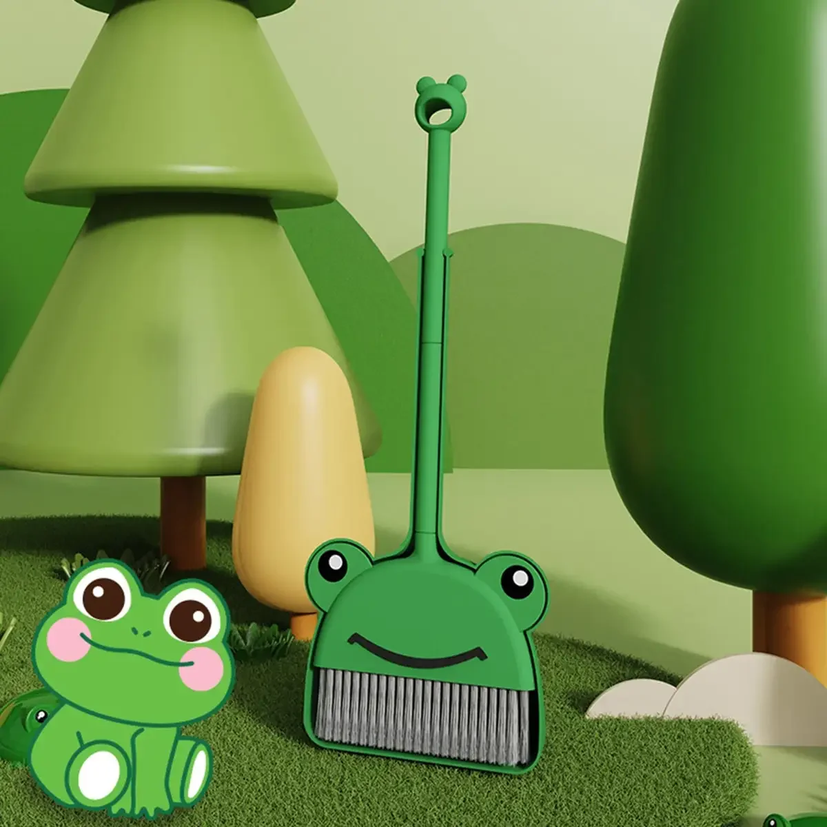 1 Set Mini Broom with Dustpan  - Kids Outdoor Broom 评论和价格