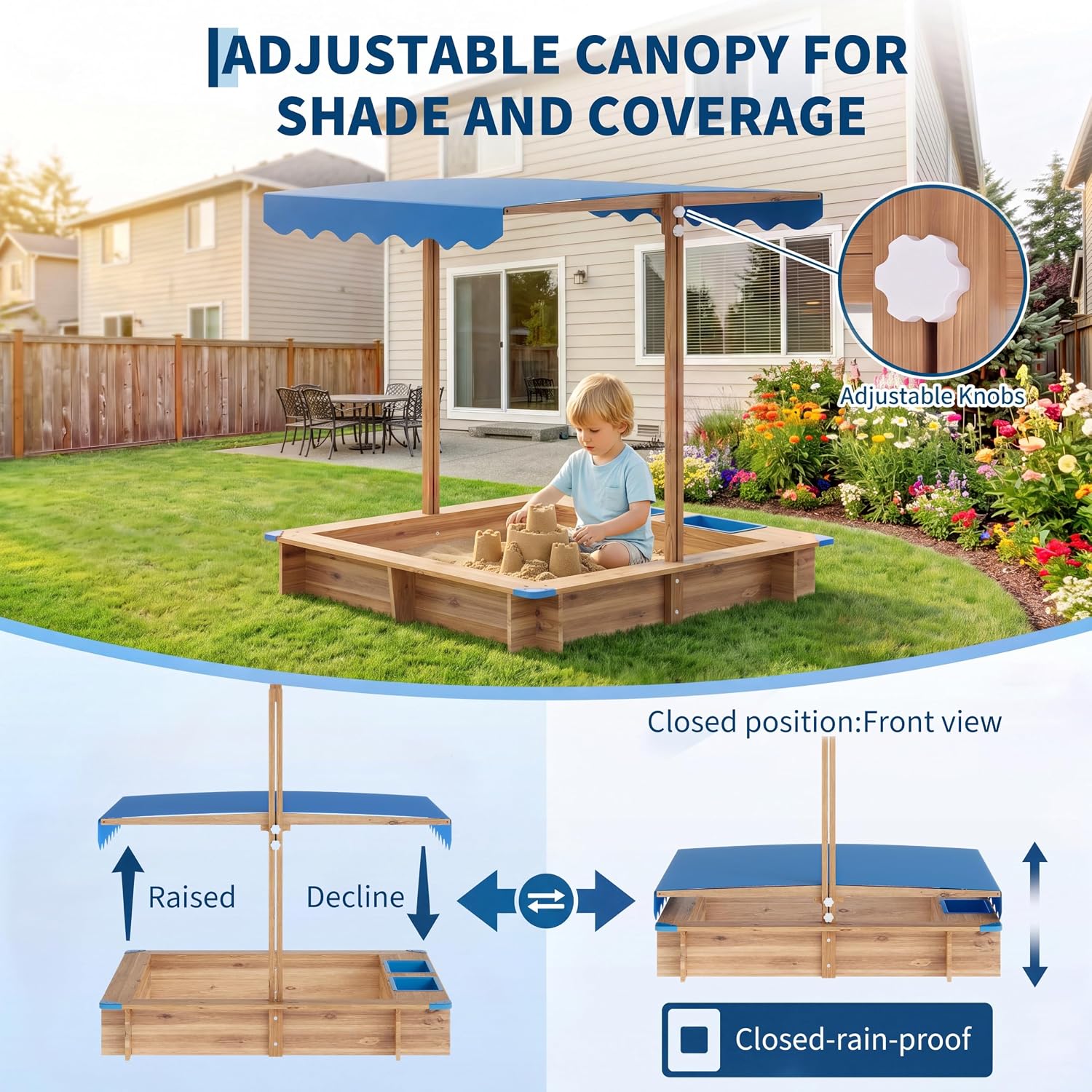 Children Outdoor Sand Pit Kids - Kids Outdoor Area 评论和价格