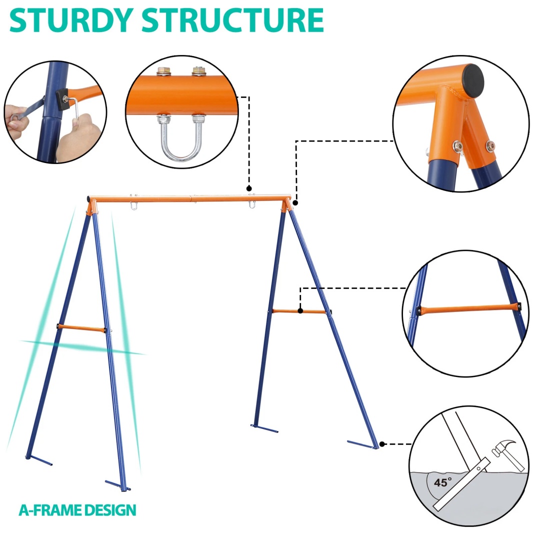 Swing Stand Frame Heavy Duty A - Kids Outdoor Furniture Set 评论和价格